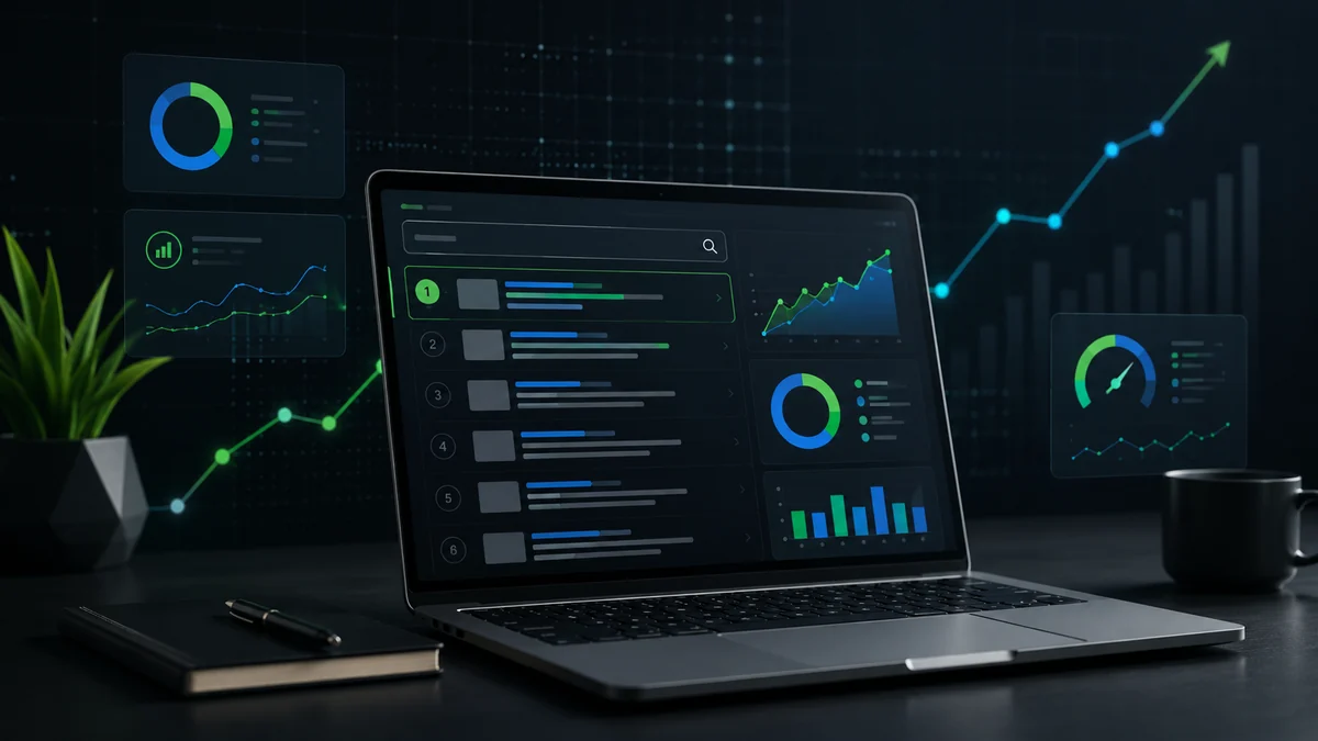 Google search ranking results displayed on a laptop for a small business SEO strategy